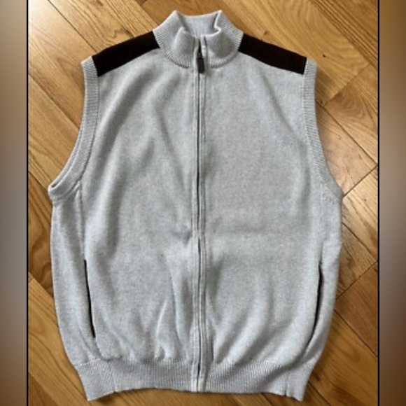 Chaps Other - Chaps Men's Gray Sleeveless Sweater Vest